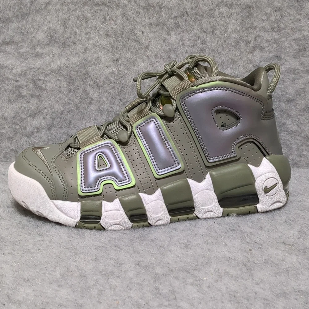 Nike Air More Uptempo Stucco Green Women's Shoes Size 7.5 - Picture 1 of 9